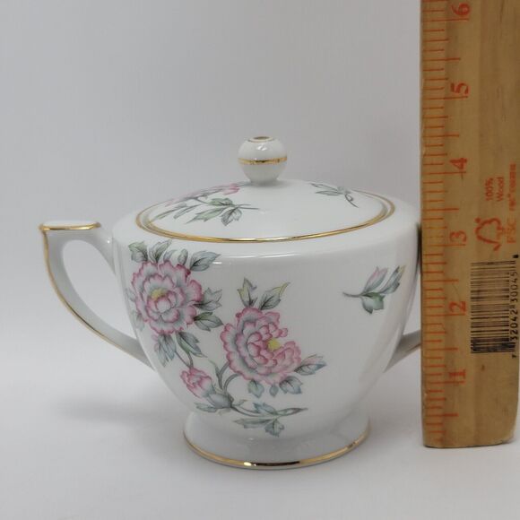 Mikado China Malay Made In Occupied Japan Sugar Bowl With Lid and Creamer - Picture 7 of 16